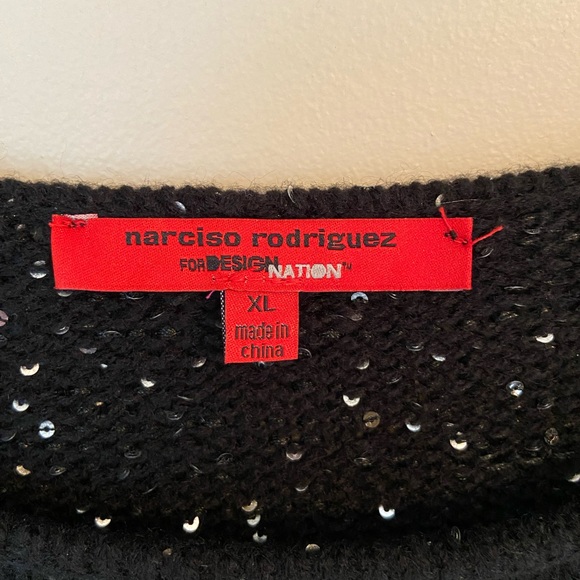 Narciso Rodriguez Black sweater with Sequins | Women’s Sz XL - Picture 8 of 8